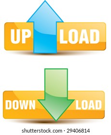Button upload, download