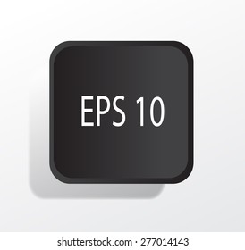 Button vector design black color