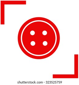 Button vector icon.