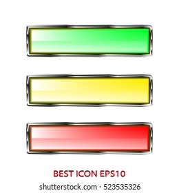 button vector icon, eps10