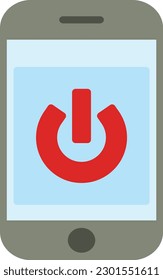 Button Vector Icon Flat Style