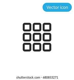 Button vector icon, illustration symbol