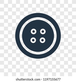 Button vector icon isolated on transparent background, Button transparency logo concept