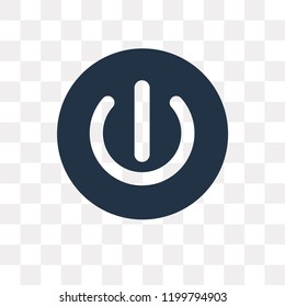 Button vector icon isolated on transparent background, Button transparency concept can be used web and mobile