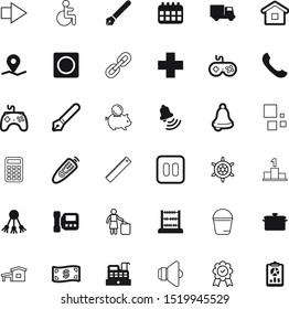 button vector icon set such as: exterior, salary, first, stage, clipboard, pin, victory, telephone, item, arrows, financial, maths, trucking, cleanup, food, ribbon, progress, abacus, next, recovery