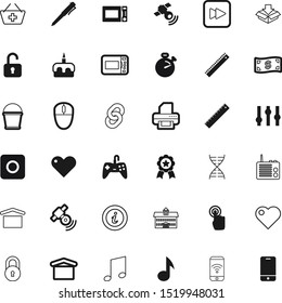 button vector icon set such as: cardio, speech, bucket, bag, precision, housework, judicial, countdown, college, curve, safe, menu, janitor, strength, delivery, cart, holiday, link, empty, package