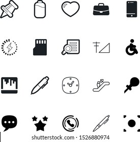 button vector icon set such as: search, pictogram, law, scan, reader, retro, circle, stairway, clock, magnification, case, drop, idea, heart, wheelchair, bottle, disability, escalate, secure, drawing