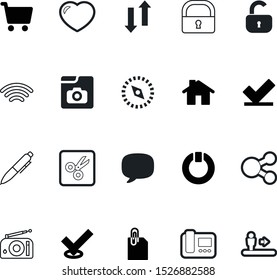 button vector icon set such as: dotted, standby, cut, passion, speed, motion, messaging, writing, locker, architecture, feedback, video, scissor, shopping, coupon, talking, lift, database, buy