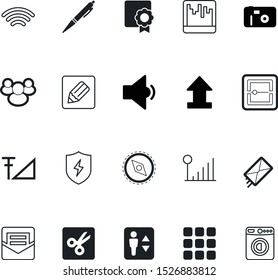 button vector icon set such as: documents, emblem, application, photo, protection, search, multimedia, teamwork, spot, laundry, nautical, rosette, leader, postage, appliance, photographer