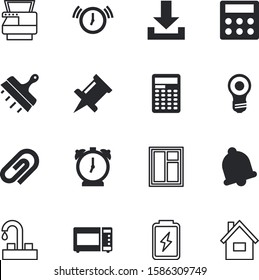 button vector icon set such as: yellow, holiday, thumbtack, build, pushpin, push, scan, documents, empty, grid, electrical, arrow, tack, long, page, supply, hamburger, paperclip, beautiful, decor