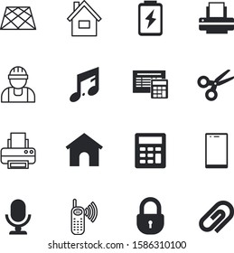 button vector icon set such as: charge, scissors, marketing, entertainment, colorful, broadcast, keyboard, volume, paperclip, pair, iron, message, set, attachment, human, unlock, battery, share