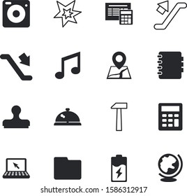button vector icon set such as: sound, electric, star, hotel, demolition, continent, agreement, balance, shiny, customer, pen, accountant, bell, supply, tone, project, artistic, shadow, approved