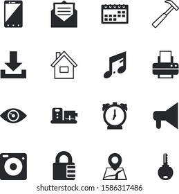 button vector icon set such as: shield, event, geometric, sheet, focus, see, morning, preparation, phone, musical, correspondence, holiday, icons, printout, noise, classical, school, jet, scanner