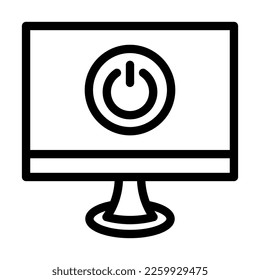 Button Vector Line Icon Design