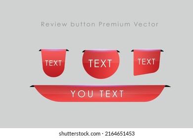 Button vector review red color