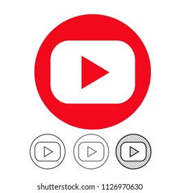button video player icon
