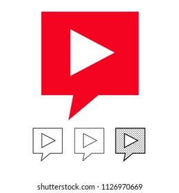 button video player icon