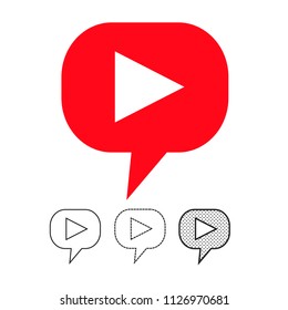 button video player icon