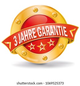 Button warranty for three years