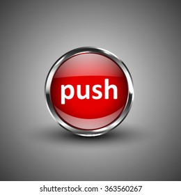 Button for web design. Vector.