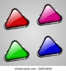 Button for web design. Vector