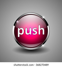 Button for web design. Vector