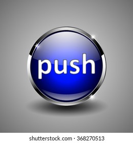 Button for web design. Vector