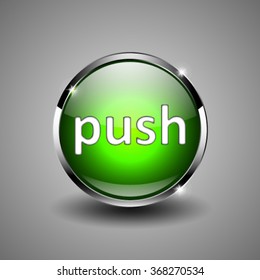 Button for web design. Vector