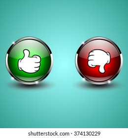 Button for web design. Vector Like