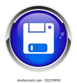Button web disquette sauvegarde icon