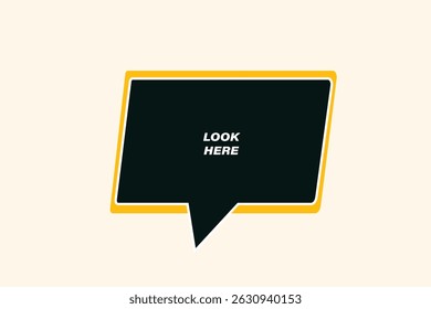 button ,web template, look here, banner label