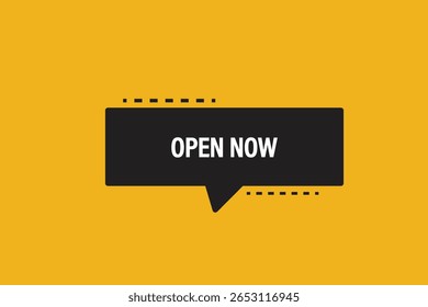 botão, modelo da Web, Abrir agora, rótulo do banner, símbolo de vetor 


