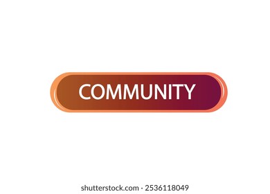 button web template.community, admission open, Speech bubble, banner label
