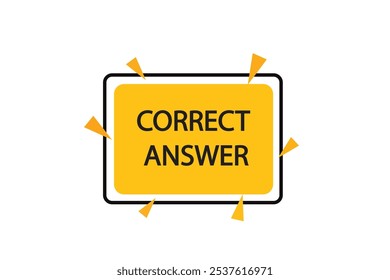 button web template.correct answer, admission open, Speech bubble, banner label

