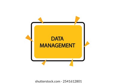 button web template.Data management, admission open, Speech bubble, banner label

