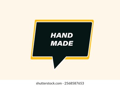 button web template,handmade, Speech bubble, banner label


