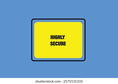 button web template,high secure, Speech bubble, banner label

