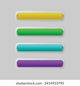 WebUi und UX-Glasmorphismus bunter Design
