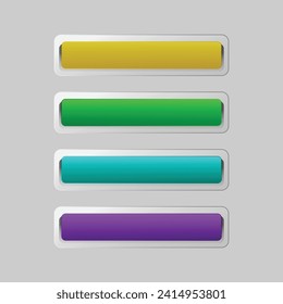 Button web ui and ux glass morphism colorful decorative