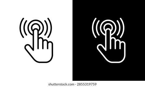 Button White Icon Set Design