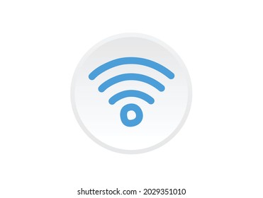 diseño vectorial de icono wifi de botón