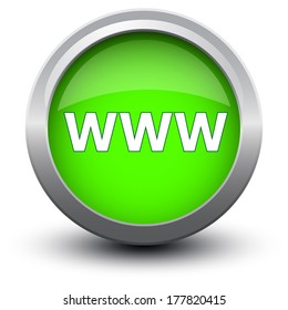 button www 2d on white background