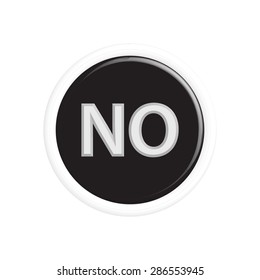  Button yes, no colorful 3d buttons. Vector illustration.