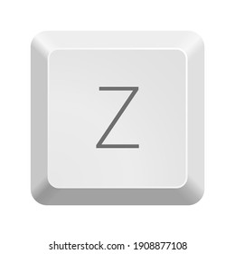 Button Z. Icon Vector Illustration.