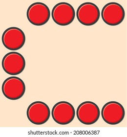 Buttons alphabet C