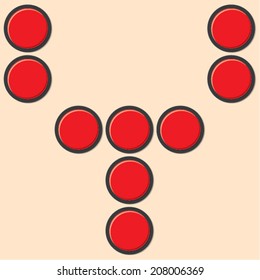 Buttons alphabet Y