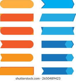 Buttons for applications and sites, various styles and shapes.
