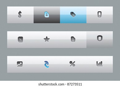 Buttons for business. Vector illustration.