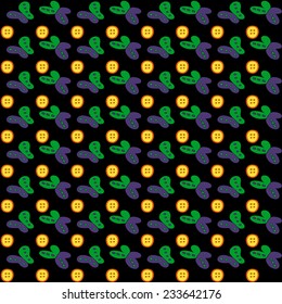 buttons and butterflies pattern