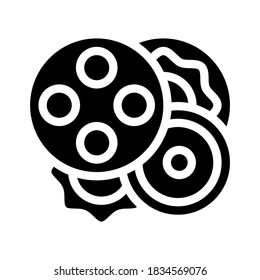 buttons clothes detail glyph icon vector. buttons clothes detail sign. isolated contour symbol black illustration